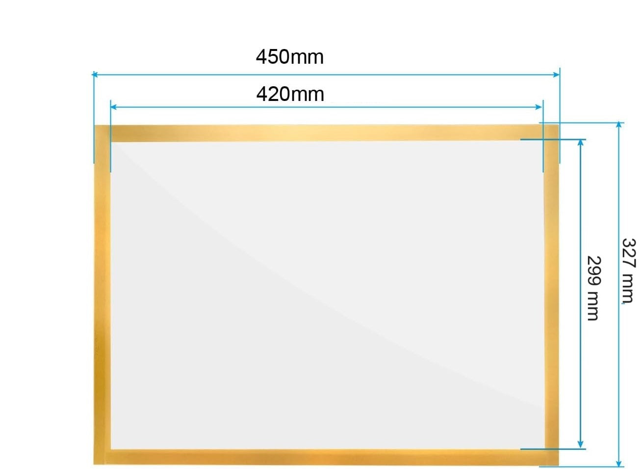 A3 Magnetic Sign Holder Display Board