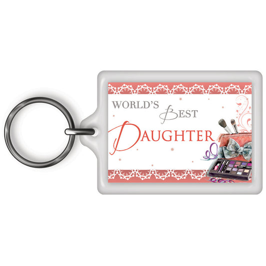 World's Best Daughter Celebrity Style Keyring