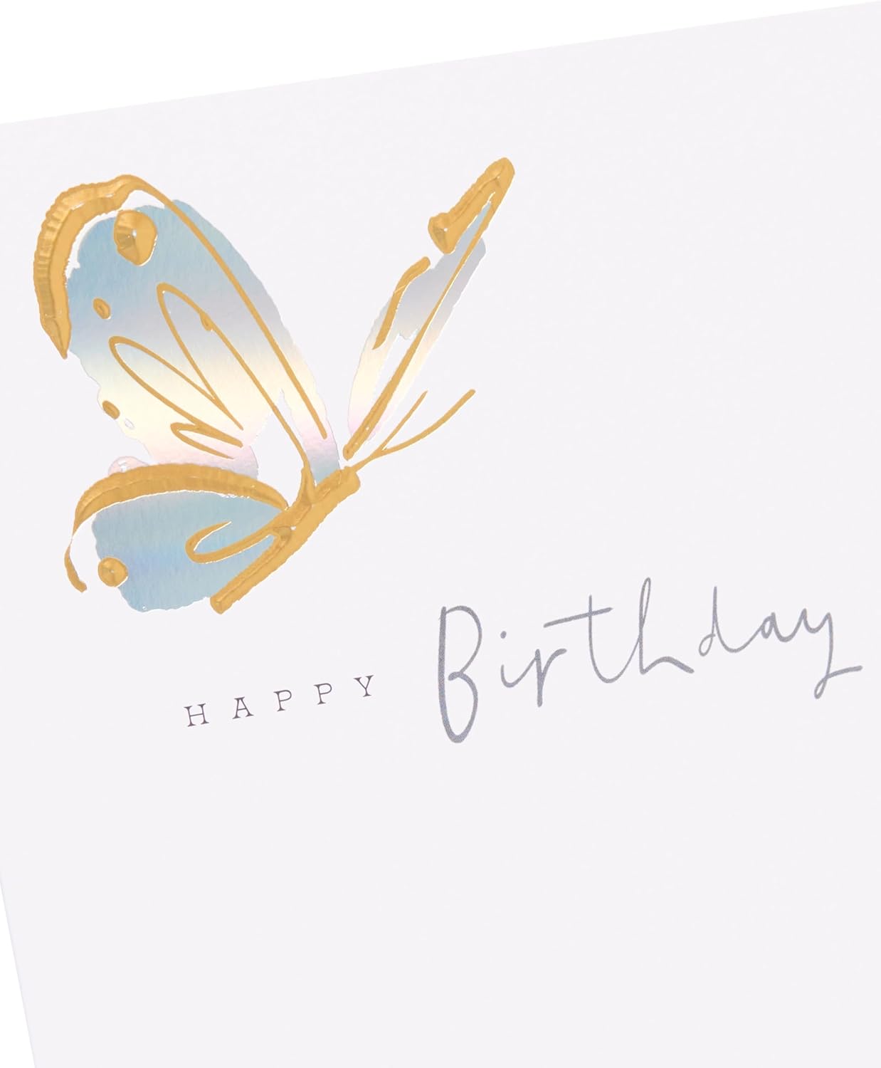 Foil Butterfly Design From The Camden Collection Birthday Card