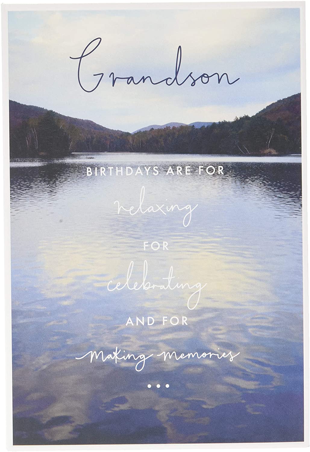 Contemporary Photographic Design Grandson Birthday Card