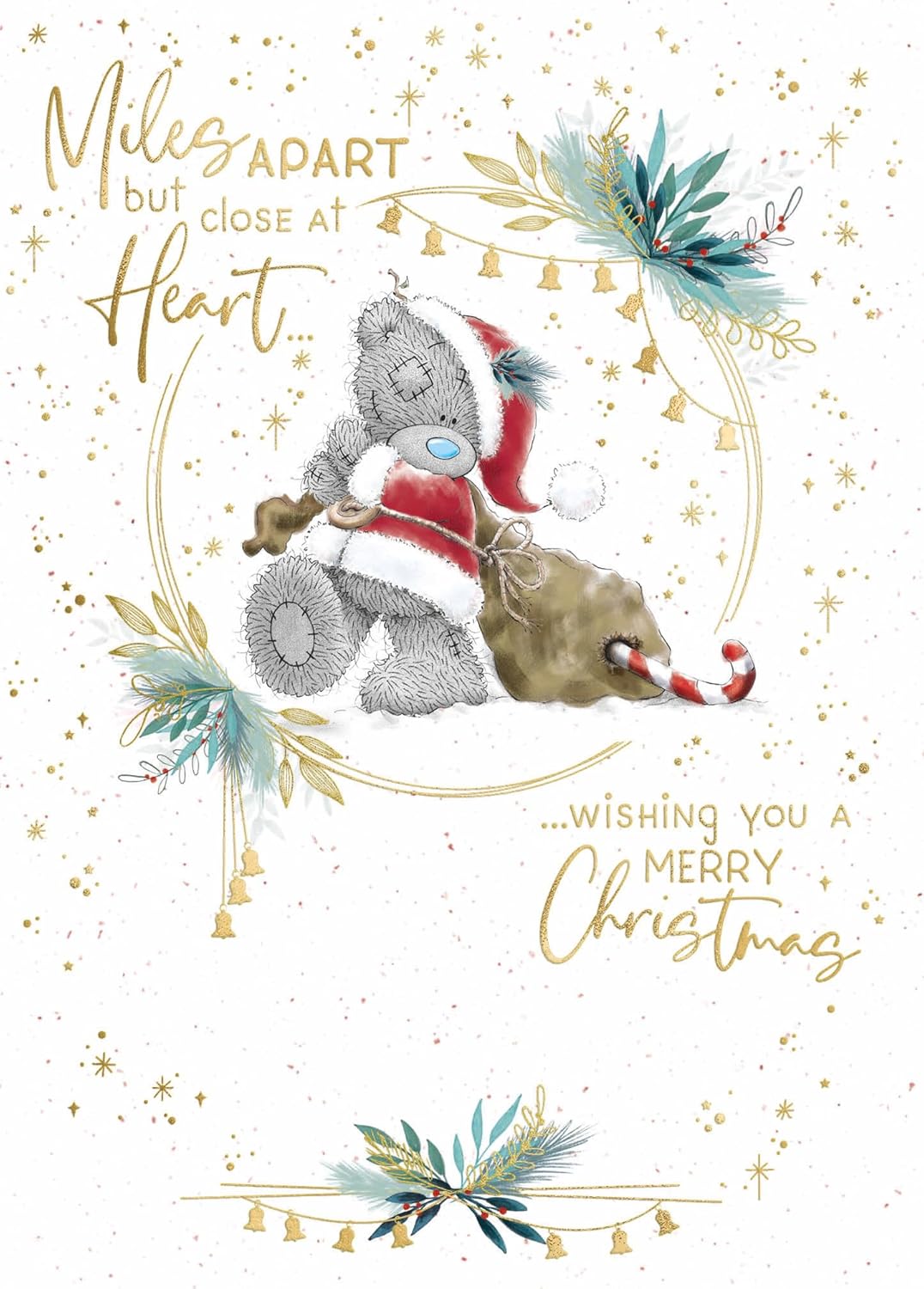 Bear With Sack Across The Miles Christmas Card