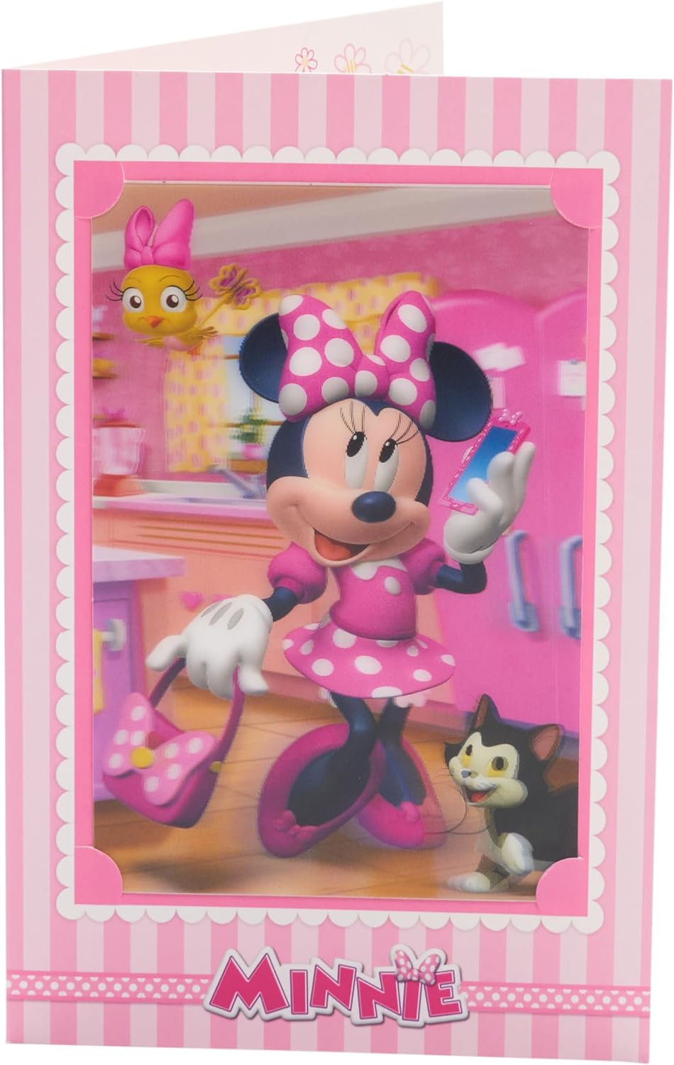 Dsiney 3D Minnie Mouse With Keepsake Birthday Card