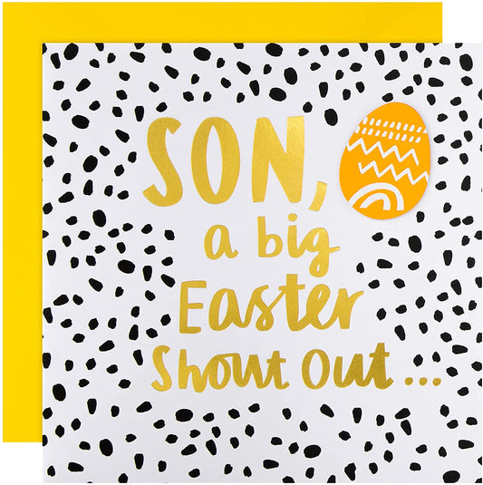 Son Big Shout Out Design Easter Card