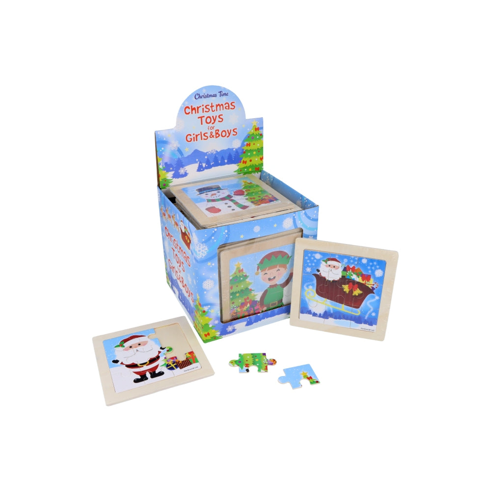 Wooden Christmas Mini Jigsaw Puzzle 11cm