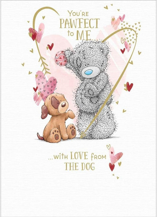 Me To You Bear From The Dog Valentine's Day Card