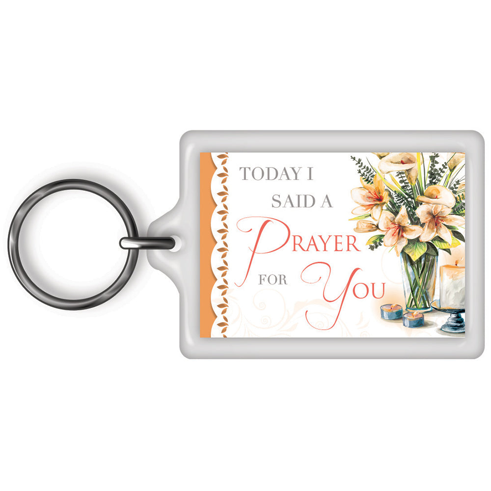 Today I Said A Prayer For You Flower Pot Design Celebrity Style World's Best Keyring