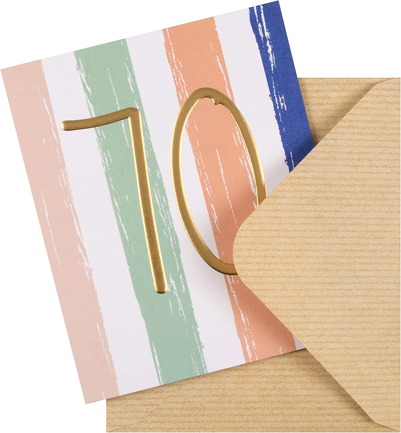 70th Birthday Studio Card "Blank" 