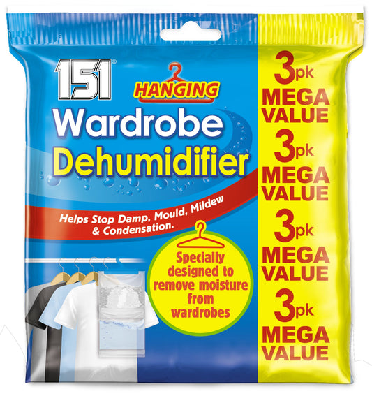 Pack of 3 Hanging Dehumidifier 180gr