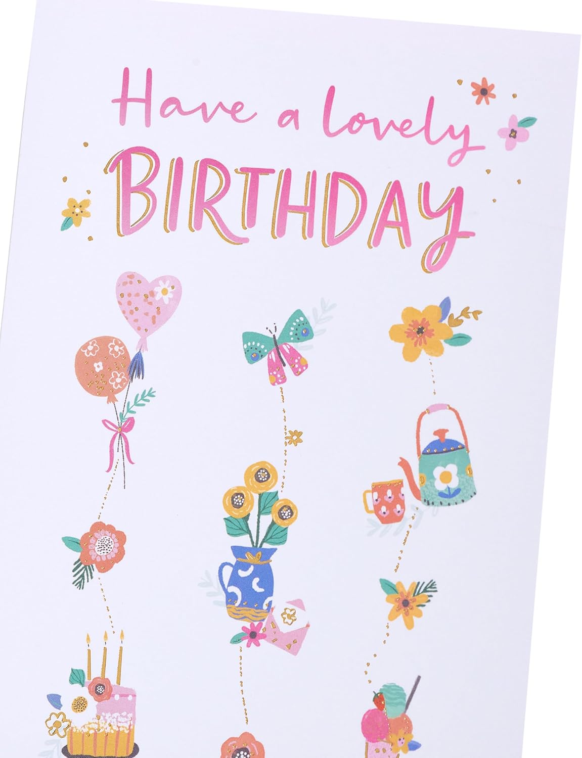 Symbols Design Girl Birthday Card