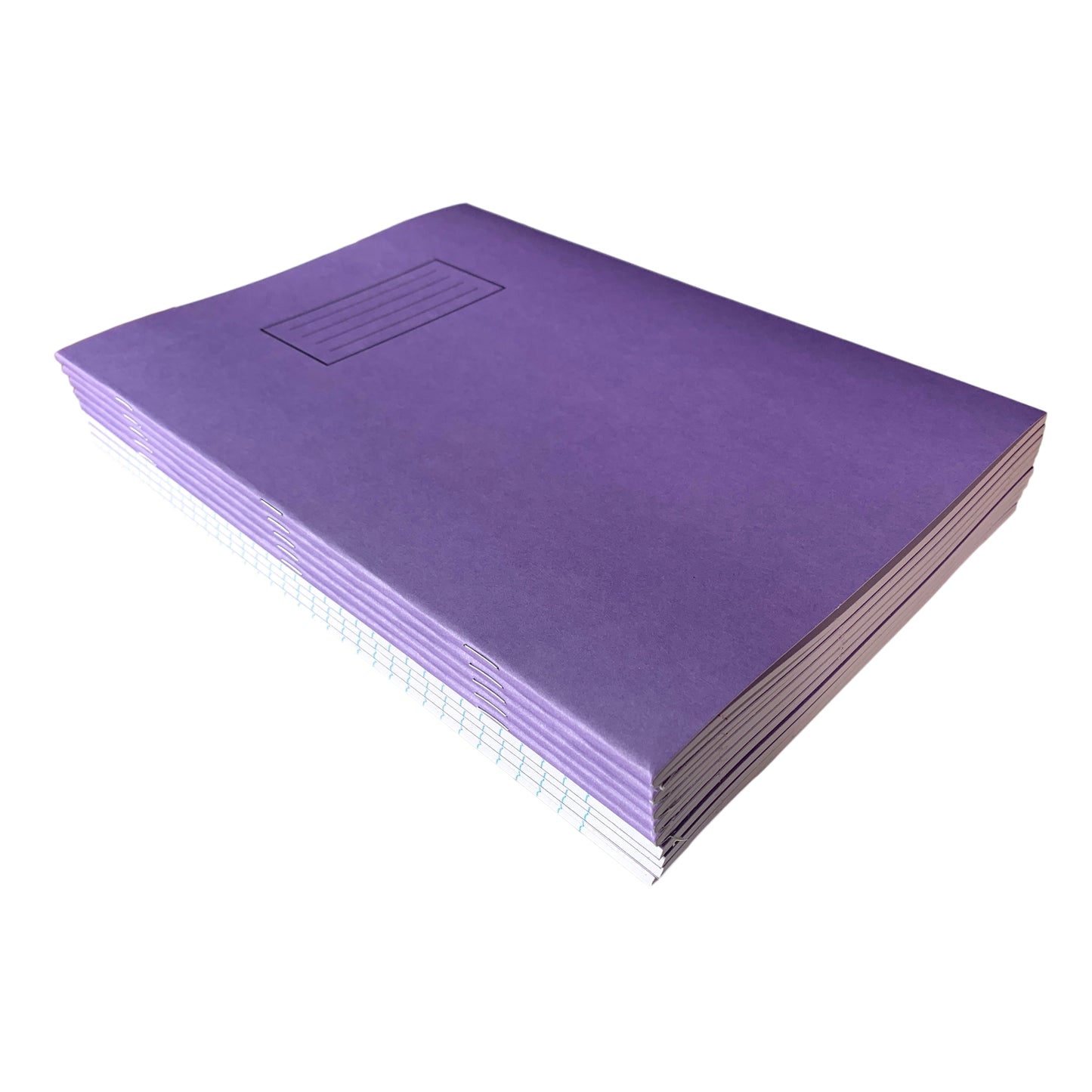 Pack of 50 Janrax A4 Purple 80 Pages Feint and Ruled Exercise Books