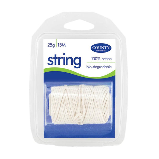 Cotton String Spool Fine 15mm Blister Card