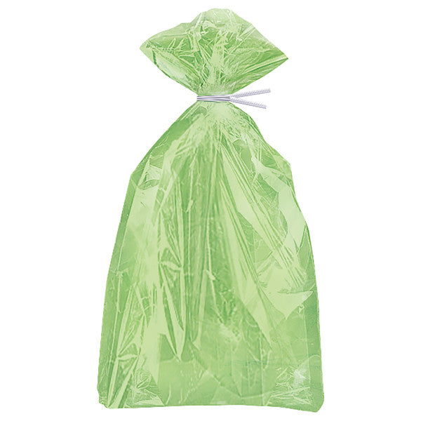 Pack of 30 Lime Green Cellophane Bags