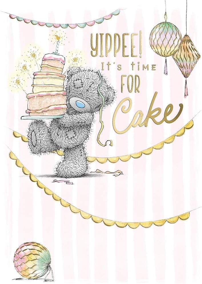 Bear Carrying Cake Birthday Card