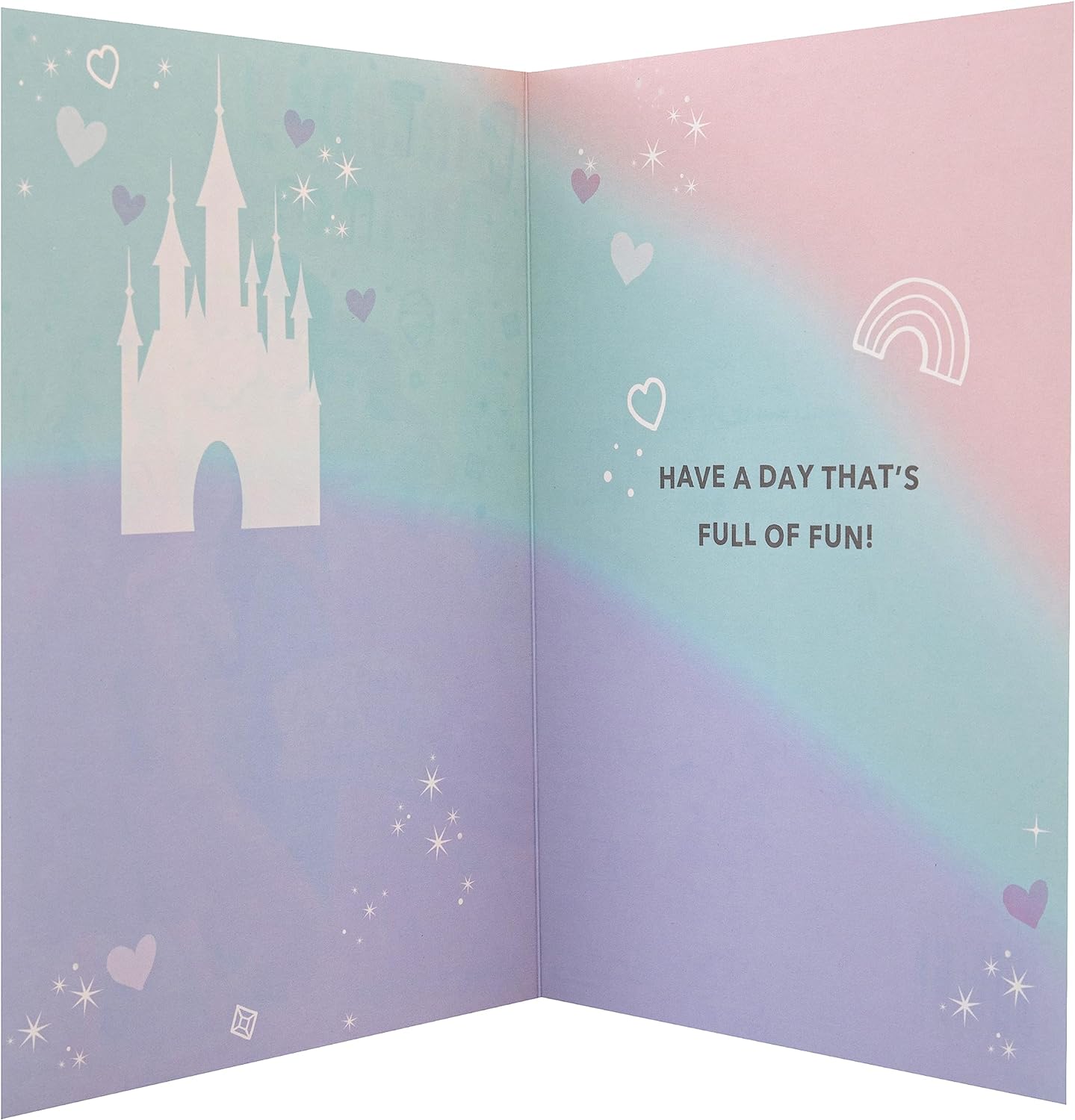 Disney Princesses Design Birthday Card with Sticker Sheet