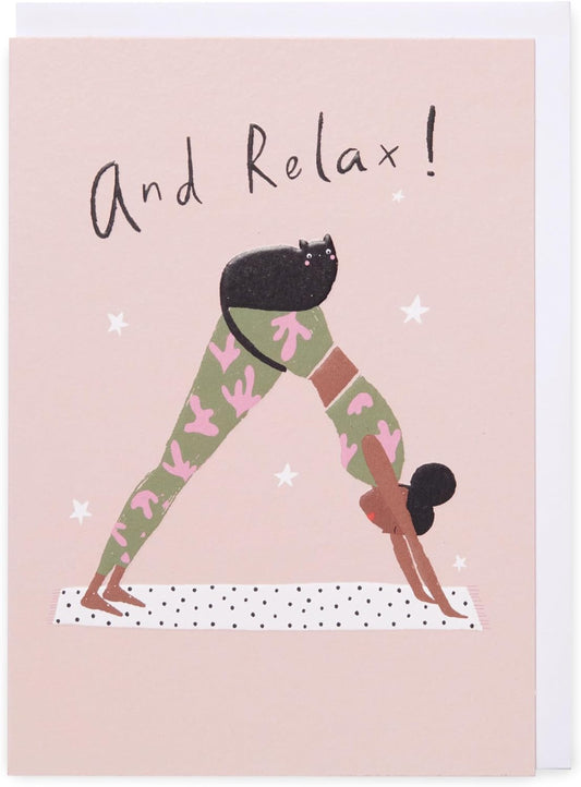 Kindred And Relax Yoga Greetings Card