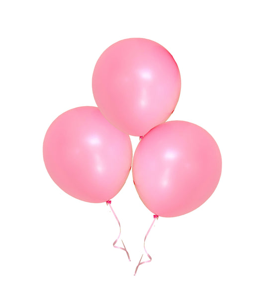 Bag of 100 Pink Colour 12" Latex Balloons