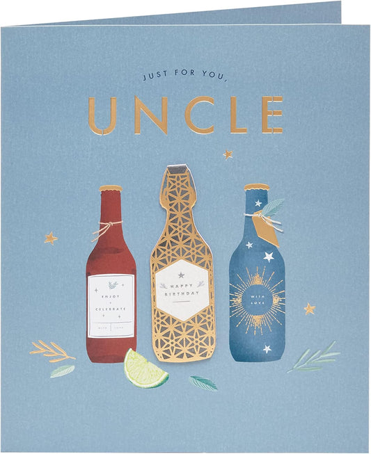 Craft Beers Design Uncle Birthday Card