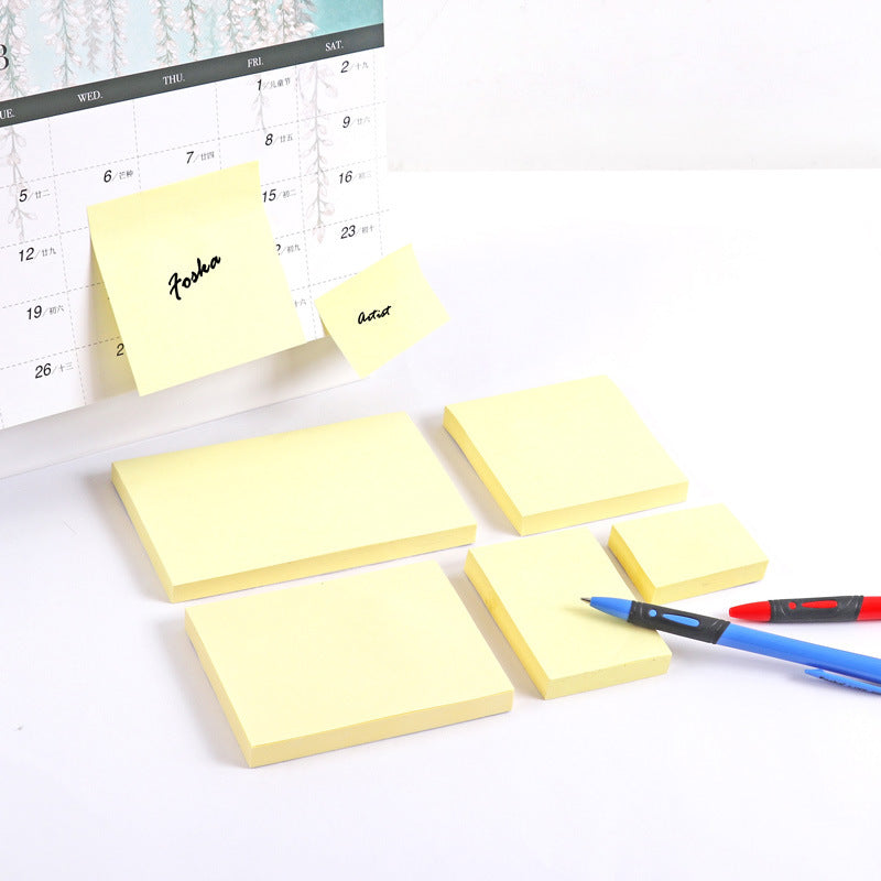 Pack of 1200 Yellow Self Sticky Notes 75mm x 125mm