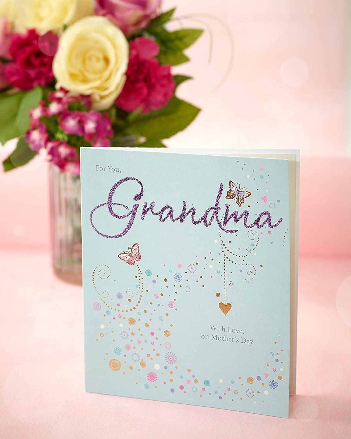 For Grandma Lovely Floral Design Mother's Day Card From Grandchild