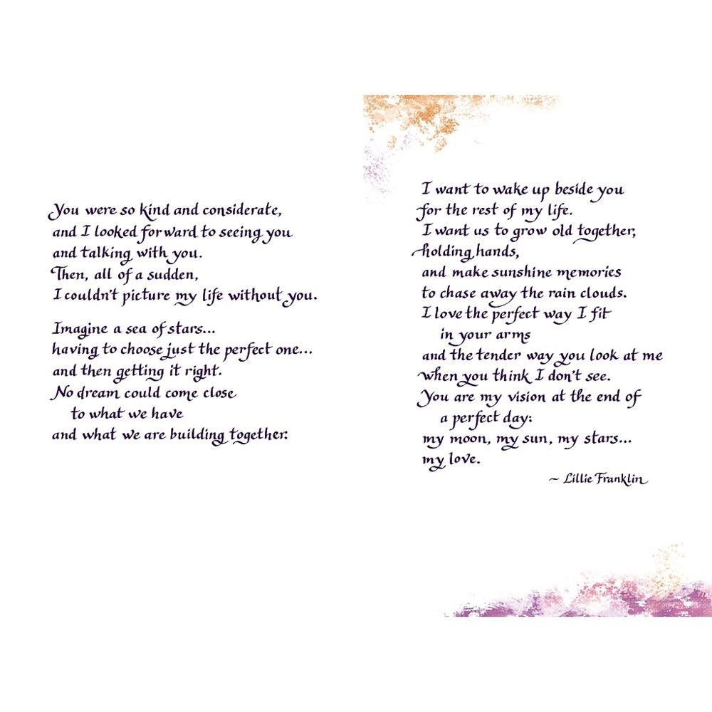 You Are My Perfect Love Sentimental Verses Keepsake Greeting Card