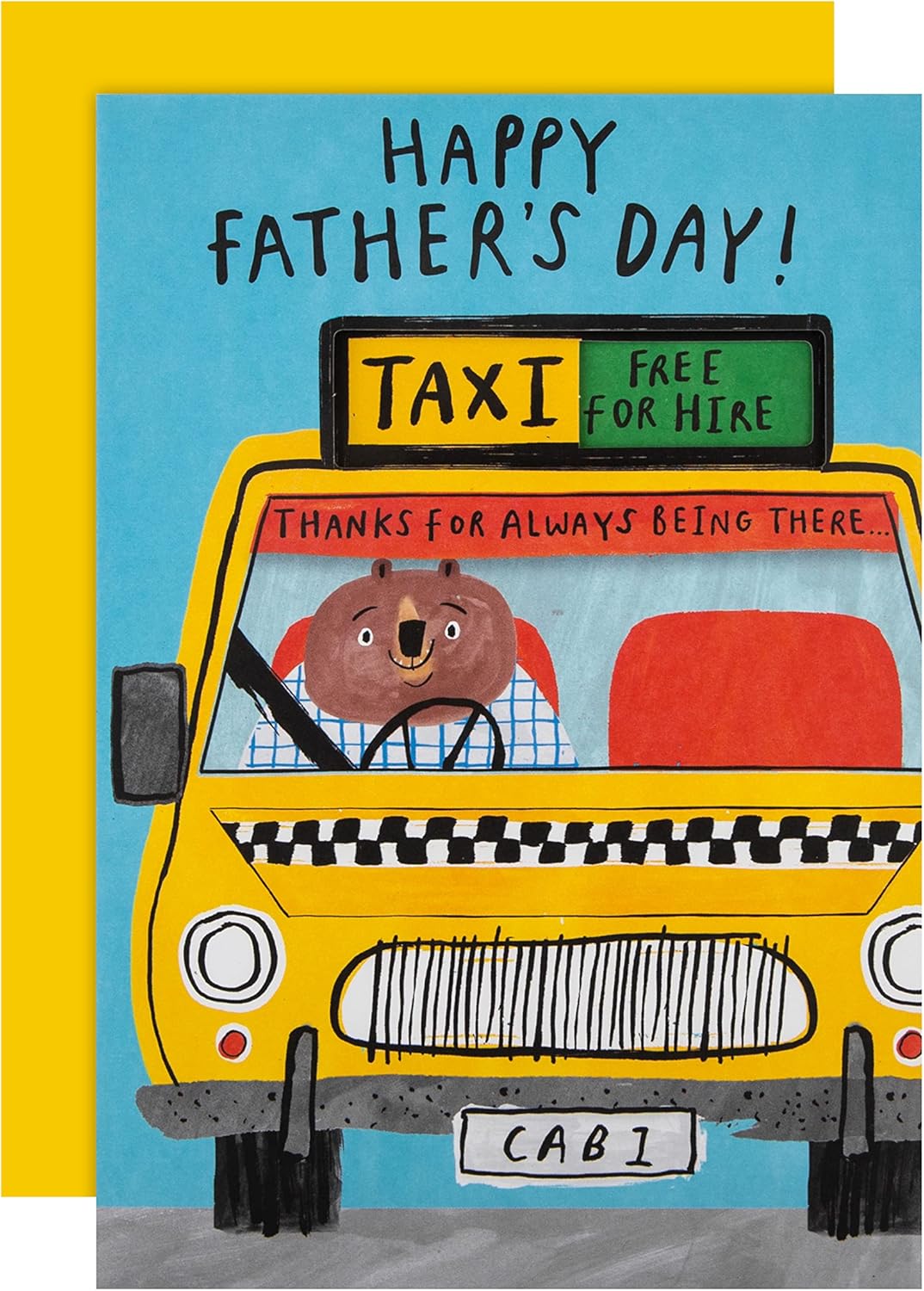 Funny Taxi Service Design Father's Day Card