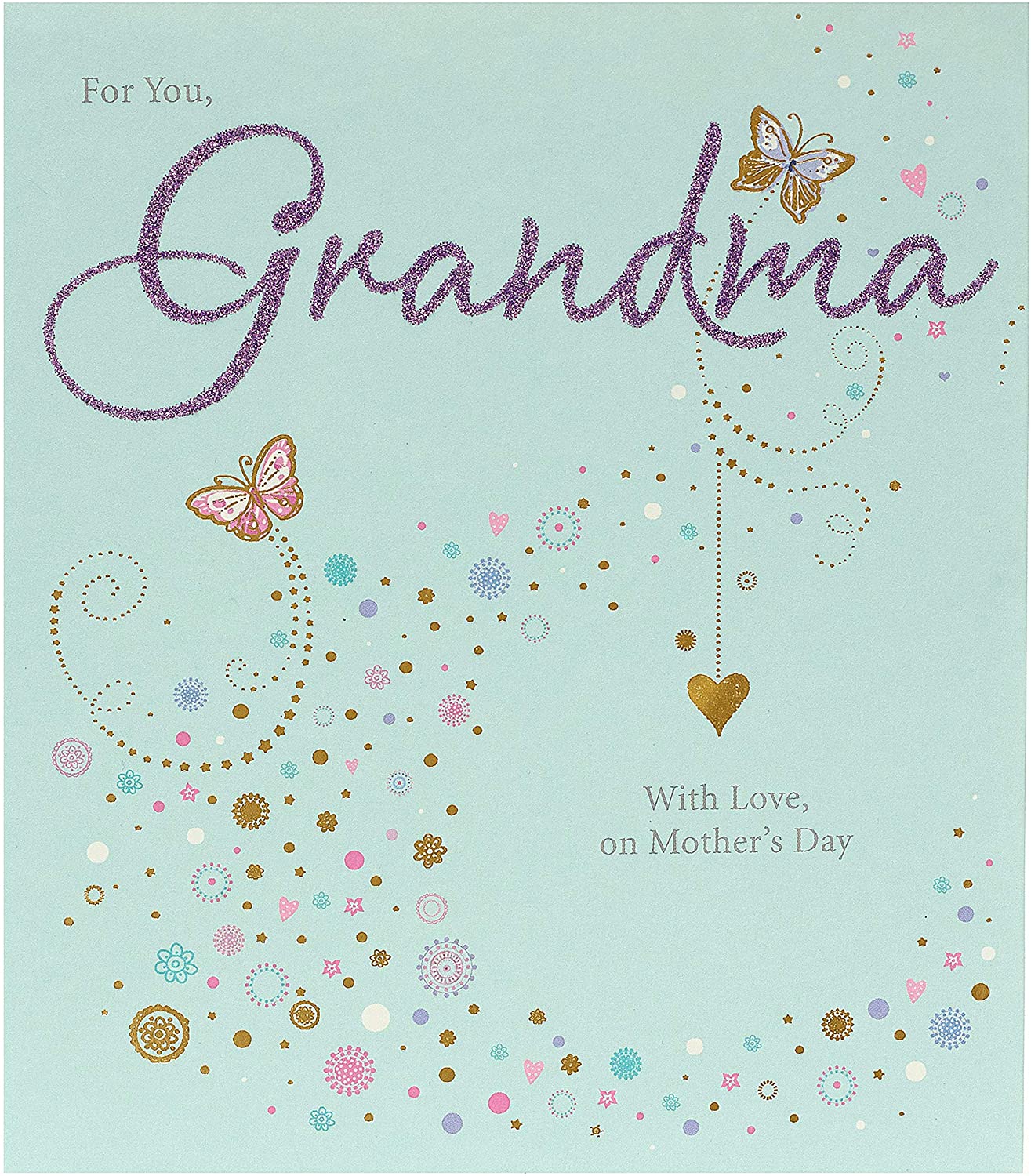 For Grandma Lovely Floral Design Mother's Day Card From Grandchild