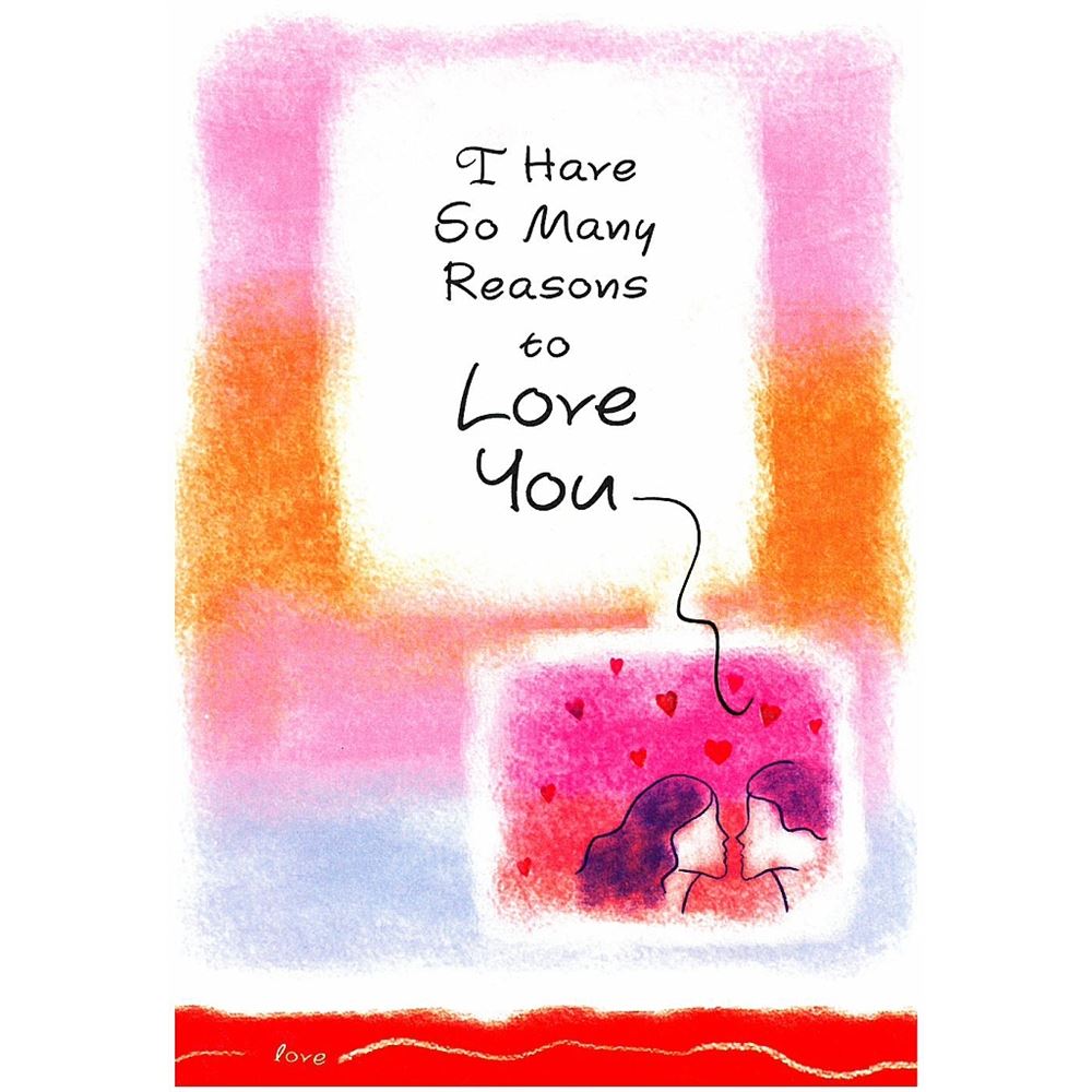 I Have So Many Reasons to Love You Handmade Greeting Card