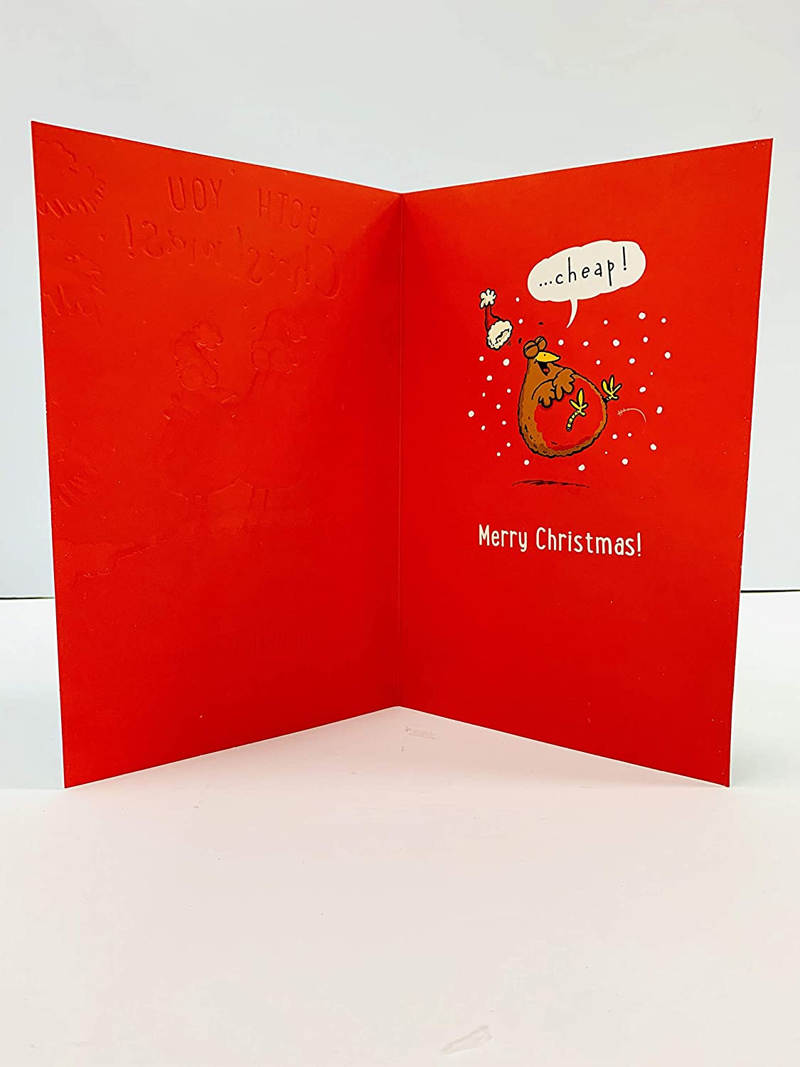 To Both of You Funny Robin Couple Christmas Card