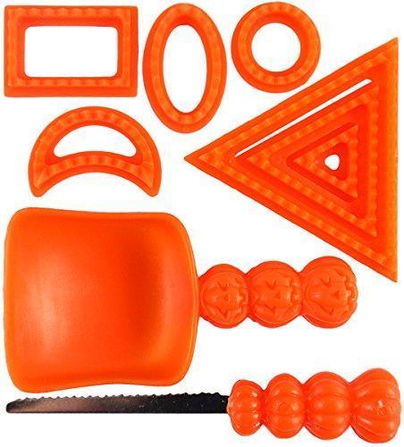 9 Piece Pumpkin Carving Tool Set Halloween Party Stencils Cutter Scooper