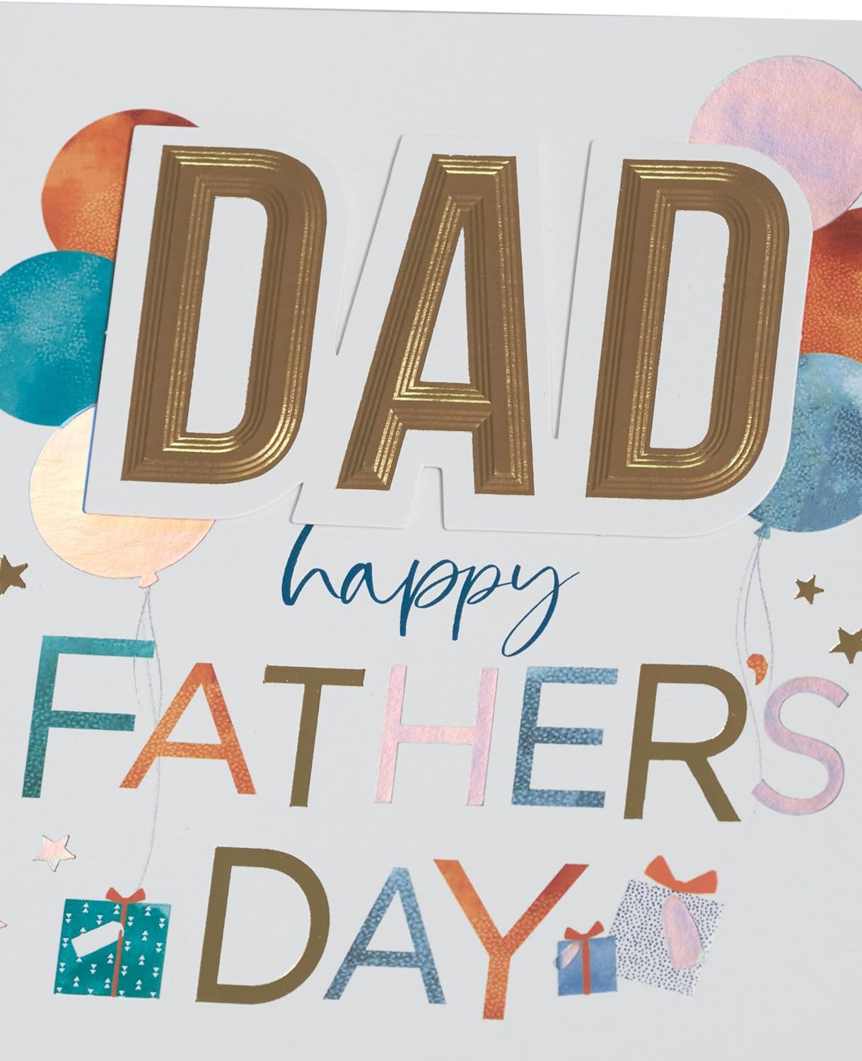 Balloons & Gifts Design Father's Day Card