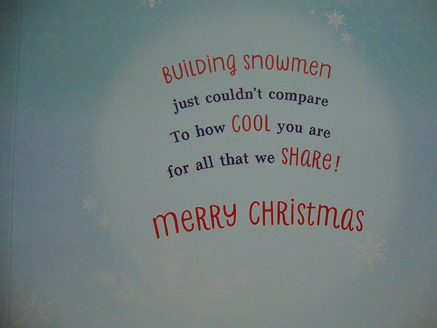 For Brother Frozen Olaf Christmas Card	