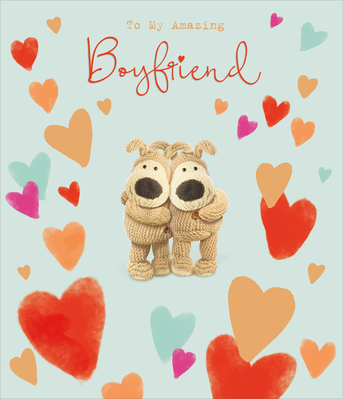 Boofles Standing With Their Arms Around Each Other Valentine's Day Card