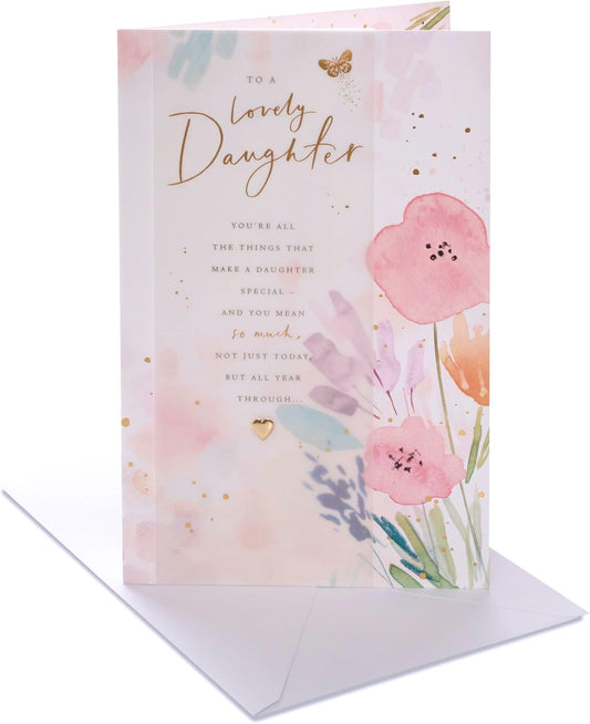 Loving Design Floral Daughter Birthday Card