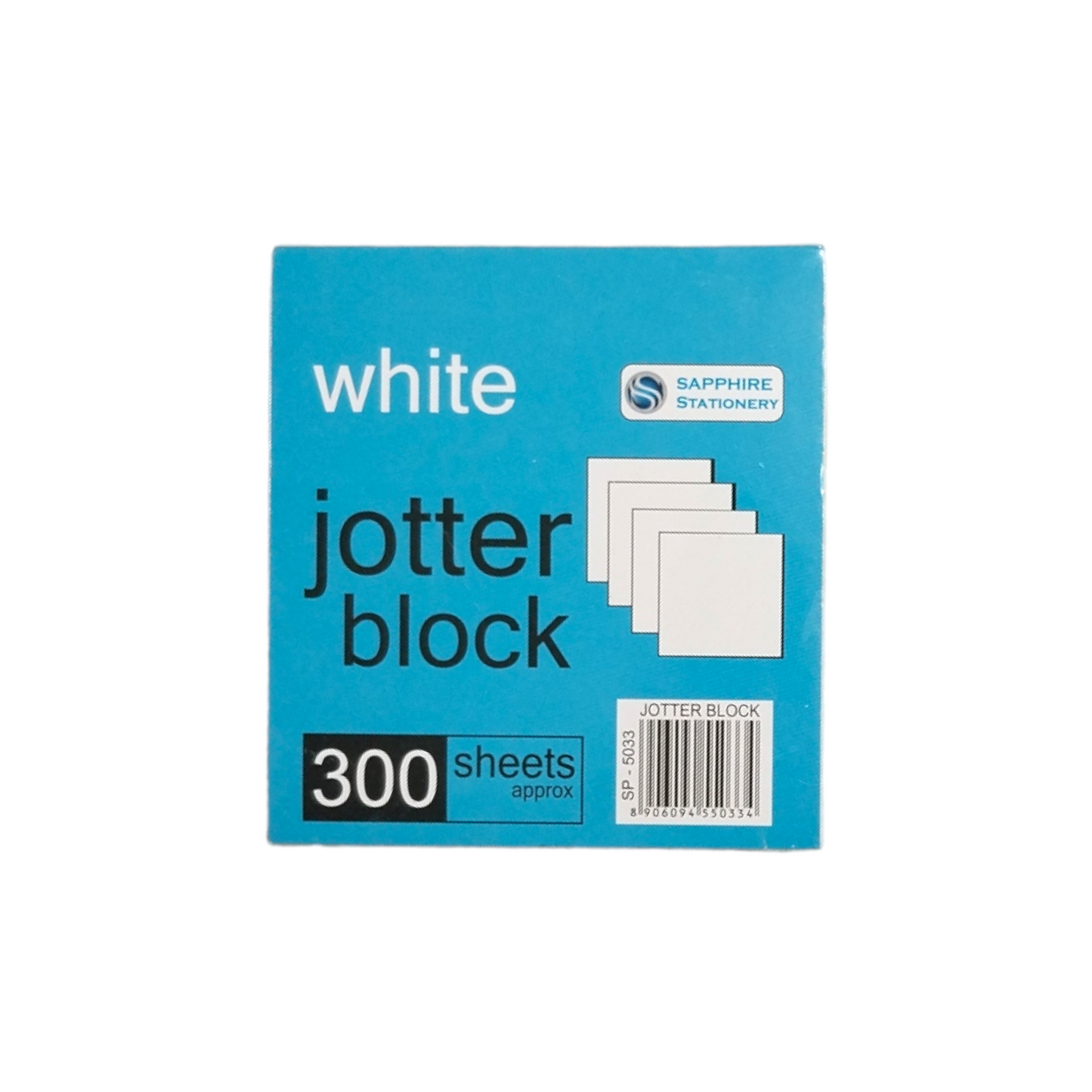 300 Sheets White Jotter Block 9.5 x 9.5cm