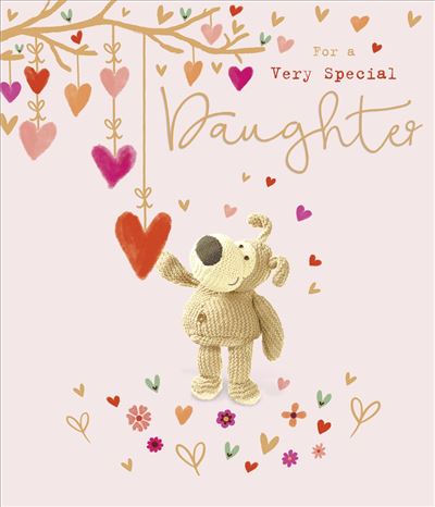 Boofle Standing Under Tree Daughter Valentine's Day Card