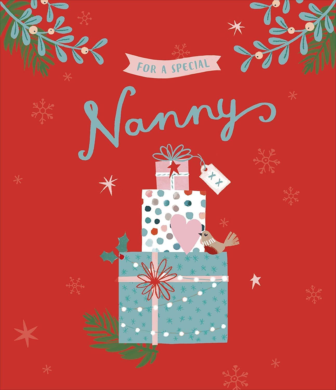 Nanny with Love Special Christmas Card Gifts Design