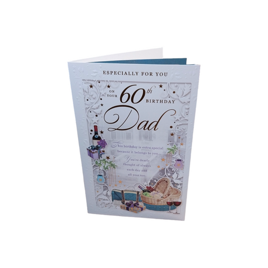 On Your 60th Birthday Dad Opacity Card