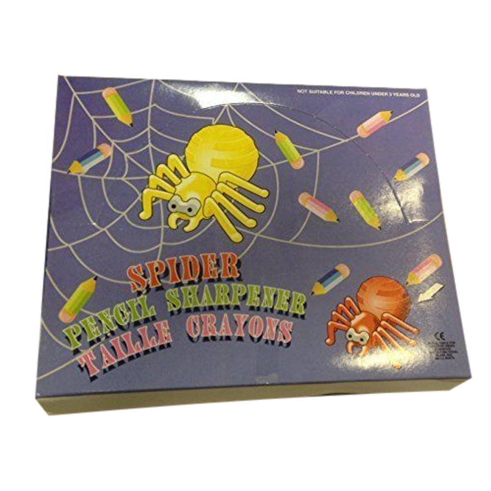 Pack of 24 Spider Shaped Pencil Sharpeners