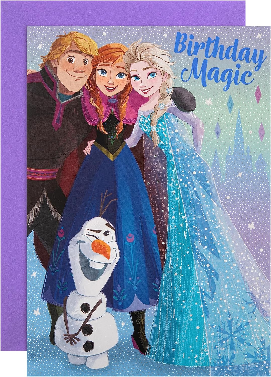 Disney Frozen Design Birthday Card with Activity