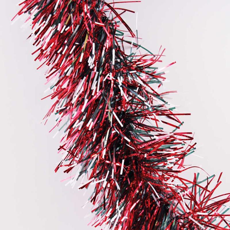 2m Christmas Snow Tipped Tinsel