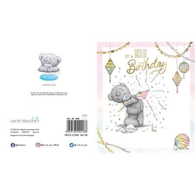 Bear And Envelope Birthday Card