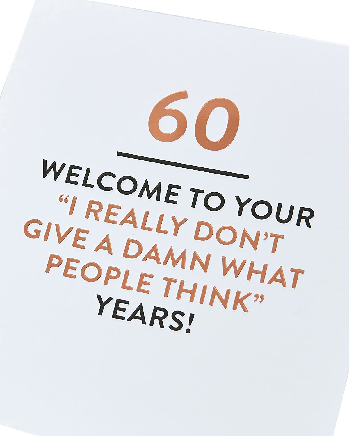 Funny 60th Birthday Card