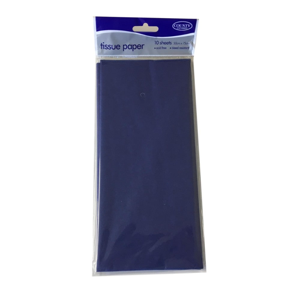 Blue Acid Free Tissue Paper 10 Sheets