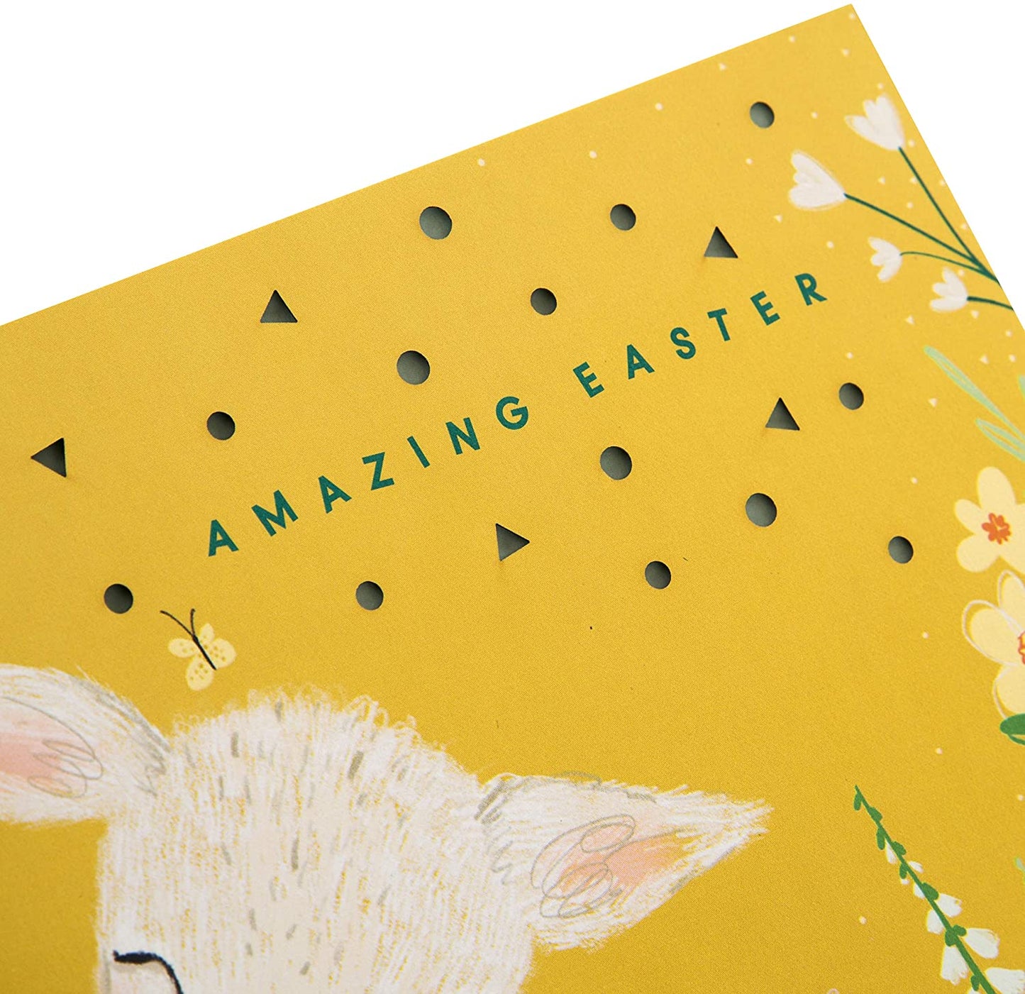 Spring into Step & Sunshine into Day Cute Design Easter Card