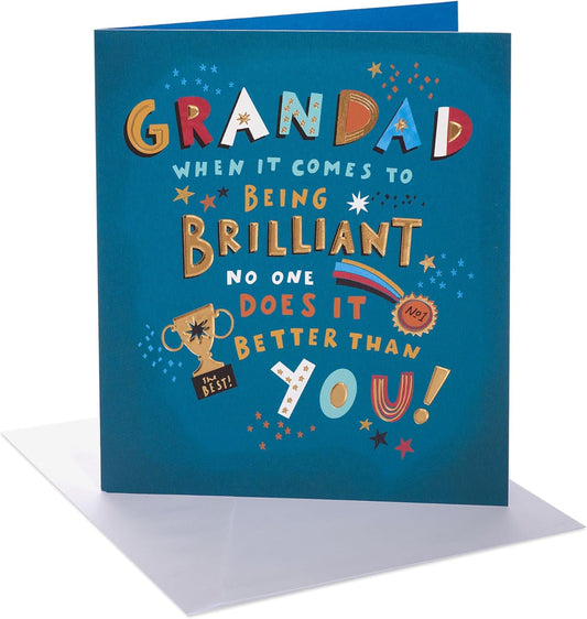 Trophy Design Grandad Birthday Card