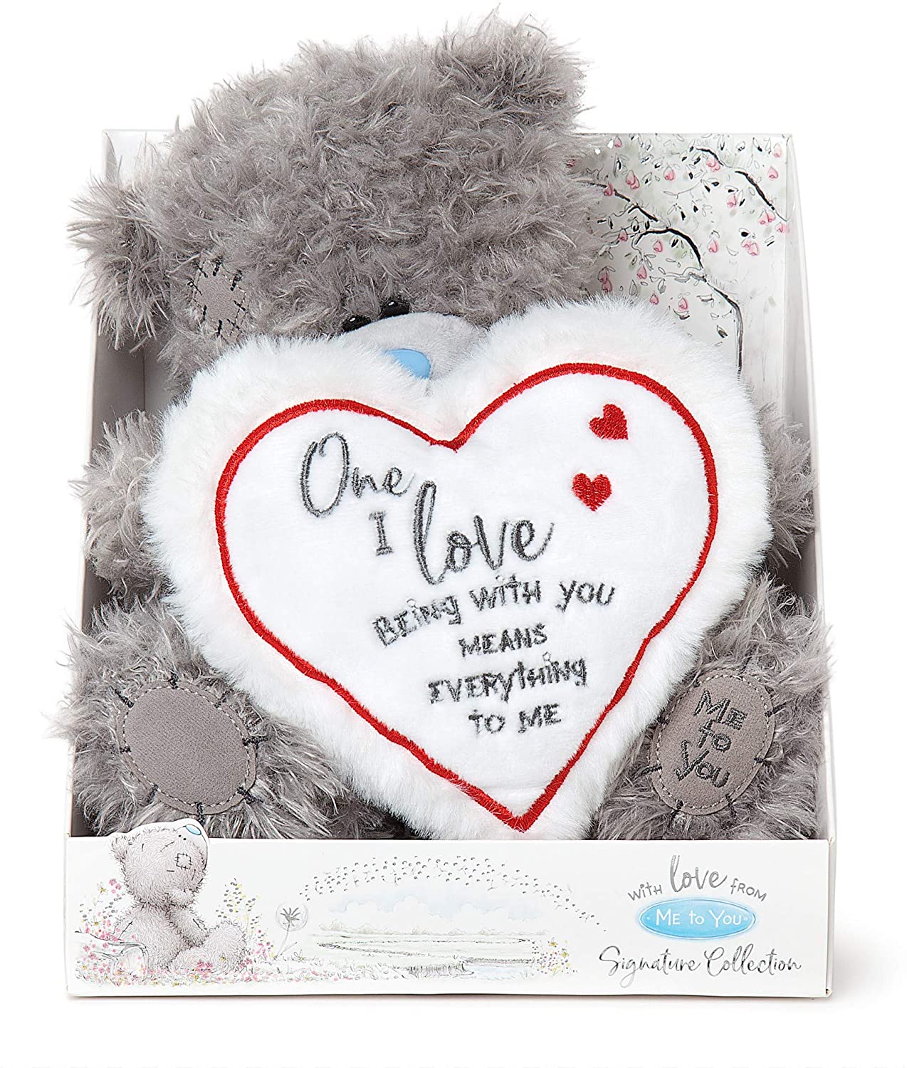 Tatty Teddy Holding A Big Fluffy Love Heart Me to You Bear