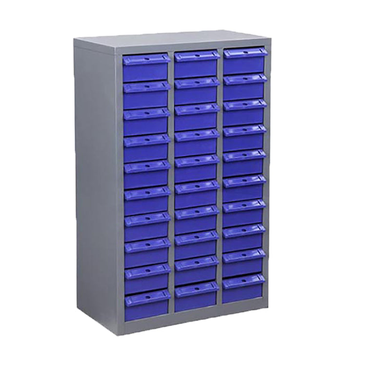 Blue 30 Drawers Parts Cabinet Storage Unit