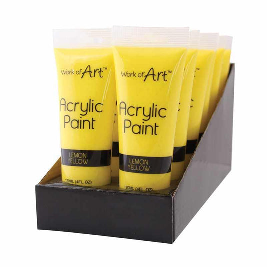 Lemon Yellow Acrylic Paint 120ml