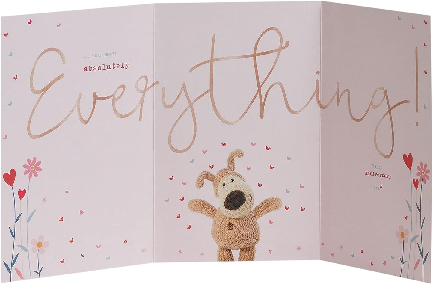 Boofle with Heart Cute Design Wife Anniversary Card