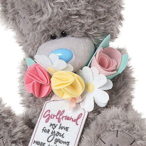 For Girlfriend Tatty Teddy Holding Flowers Me to You Bear